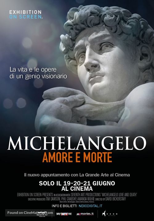 Michelangelo: Love and Death - Italian Movie Poster