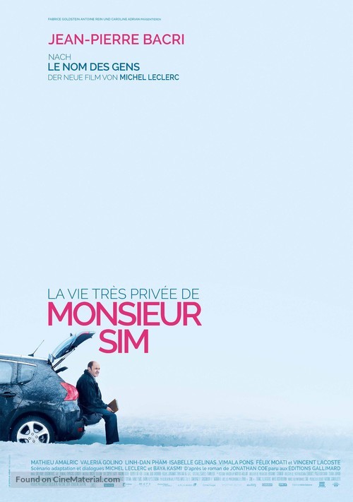 La vie tr&egrave;s priv&eacute;e de Monsieur Sim - Swiss Movie Poster