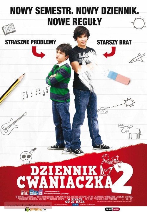 Diary of a Wimpy Kid 2: Rodrick Rules - Polish Movie Poster