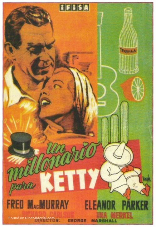 A Millionaire for Christy - Spanish Movie Poster