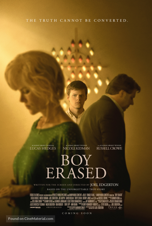 Boy Erased - British Movie Poster