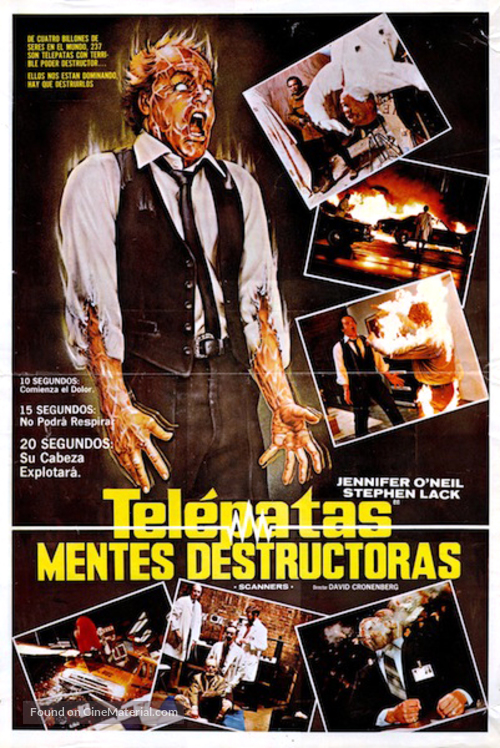 Scanners - Mexican Movie Poster