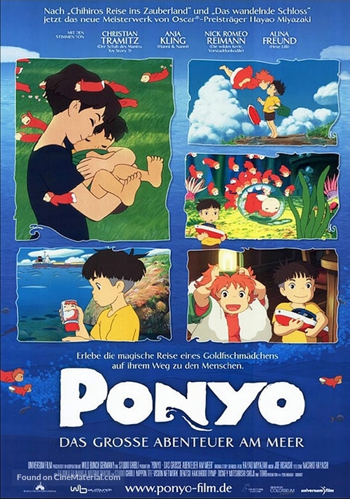 Gake no ue no Ponyo - German Movie Poster