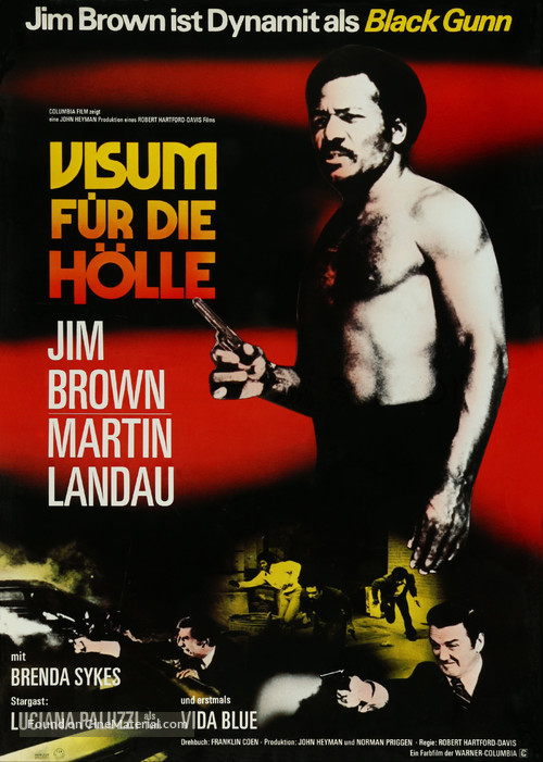 Black Gunn - German Movie Poster