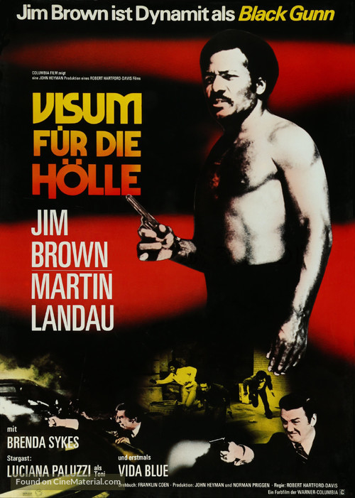 Black Gunn - German Movie Poster