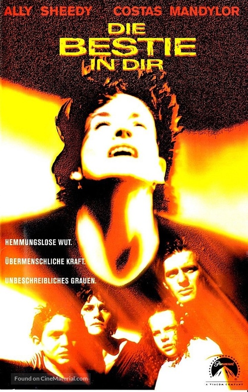 The Fury Within - German VHS movie cover