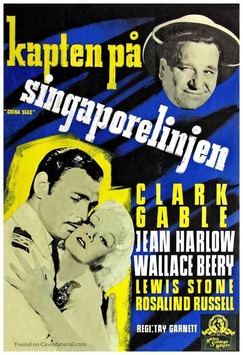 China Seas - Swedish Movie Poster