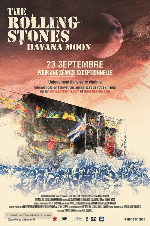 The Rolling Stones Havana Moon - French Movie Poster