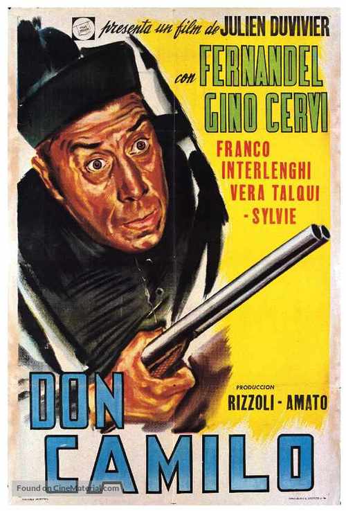 Le Petit monde de Don Camillo - Argentinian Movie Poster