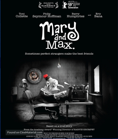 Mary and Max - Blu-Ray movie cover