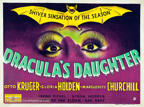 Dracula&#039;s Daughter - British Movie Poster
