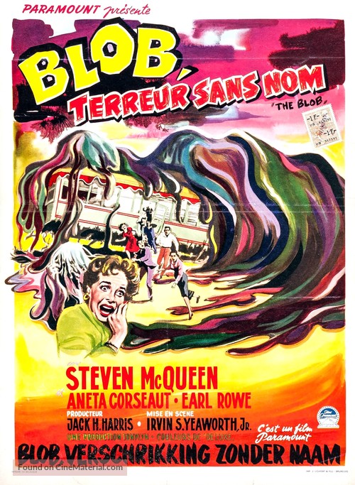 The Blob - Belgian Movie Poster
