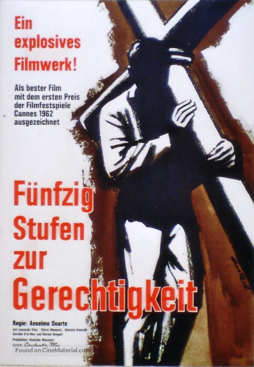 O Pagador de Promessas - German Movie Poster