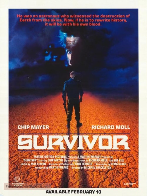 Survivor - Video release movie poster