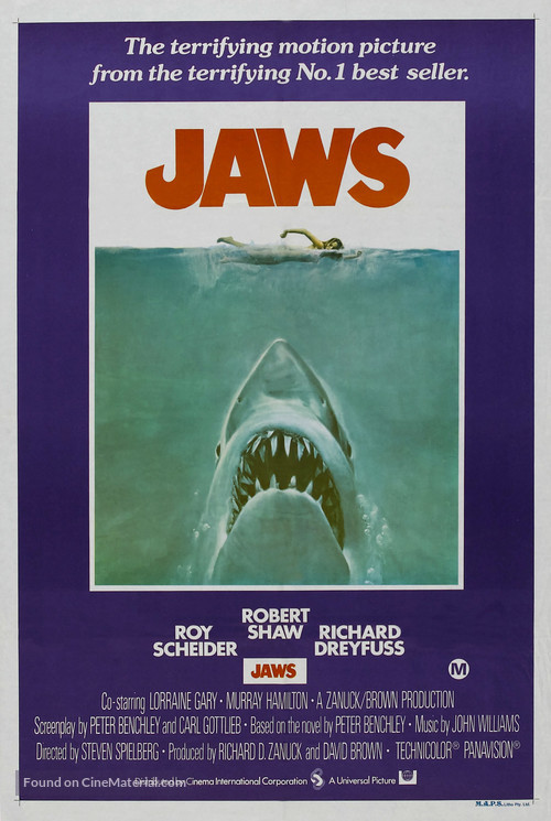 Jaws - Australian Movie Poster