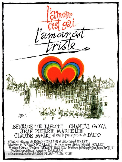 L&#039;amour c&#039;est gai, l&#039;amour c&#039;est triste - French Movie Poster