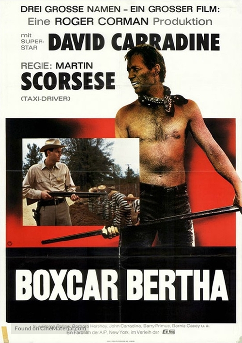 Boxcar Bertha - German Movie Poster