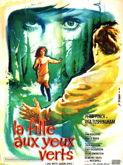 Girl with Green Eyes - French Movie Poster