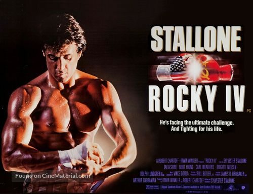 Rocky IV (1985) British movie poster