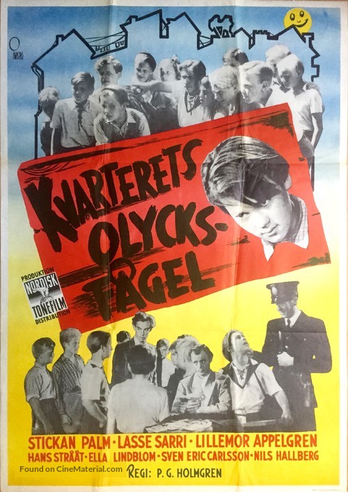 Kvarterets olycksf&aring;gel - Swedish Movie Poster