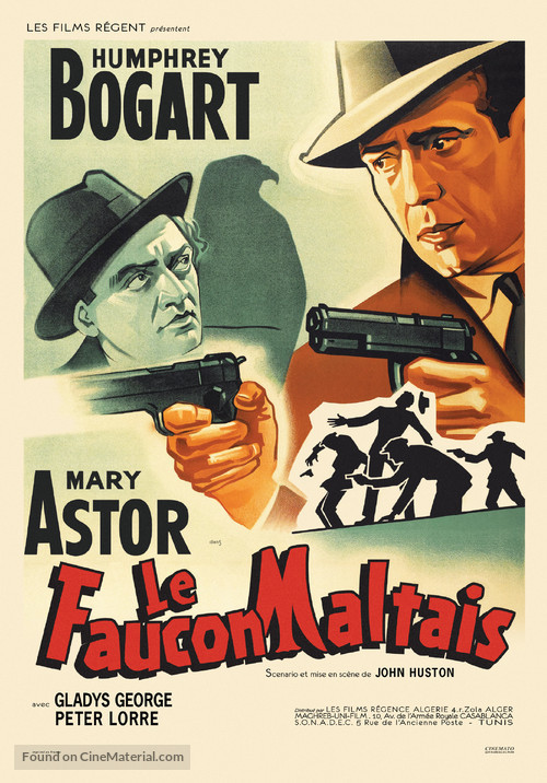 The Maltese Falcon - French Movie Poster