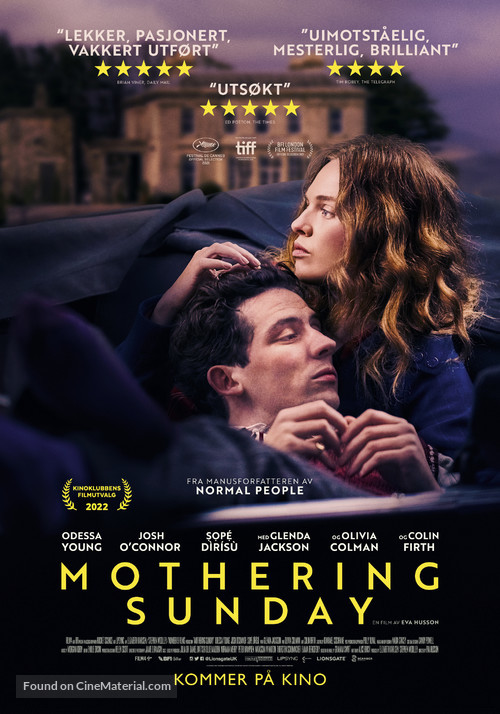 Mothering Sunday - Norwegian Movie Poster