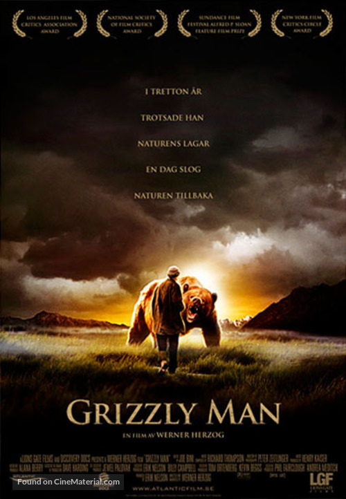Grizzly Man - Swedish Movie Poster