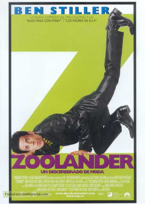 Zoolander - Spanish Movie Poster