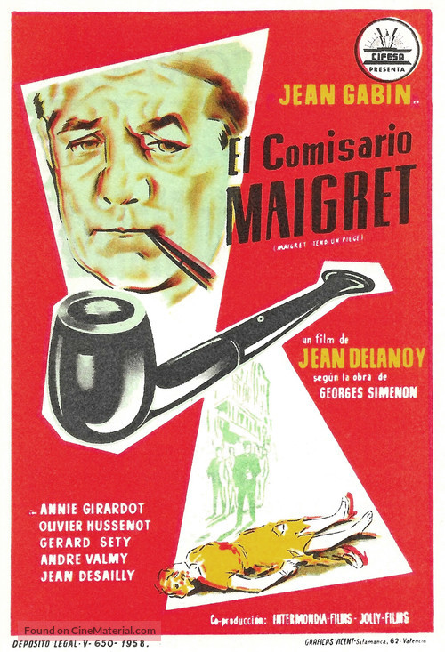 Maigret tend un pi&egrave;ge - Spanish Movie Poster
