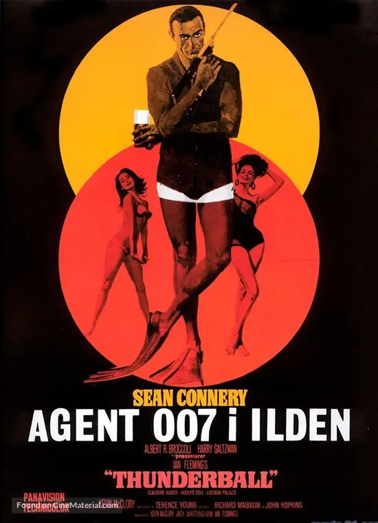 Thunderball - Danish Movie Poster