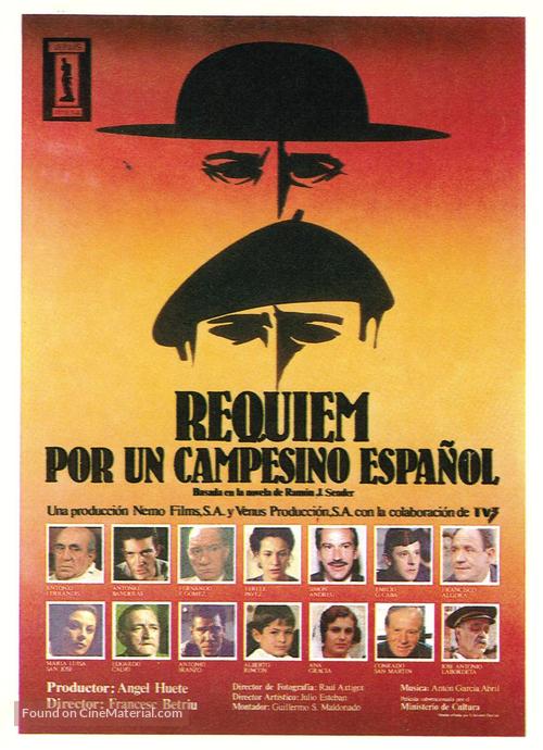 R&eacute;quiem por un campesino espa&ntilde;ol - Spanish Movie Poster