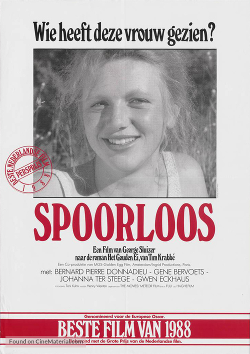 Spoorloos - Dutch Movie Poster