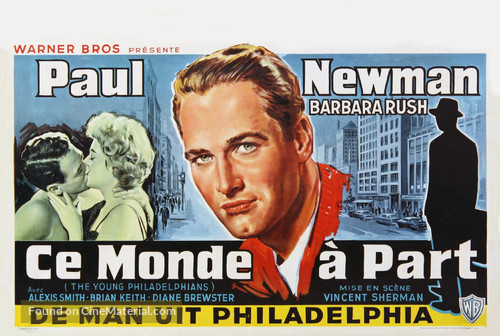 The Young Philadelphians - Belgian Movie Poster