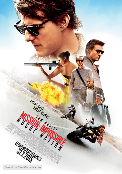 Mission: Impossible - Rogue Nation - Finnish Movie Poster