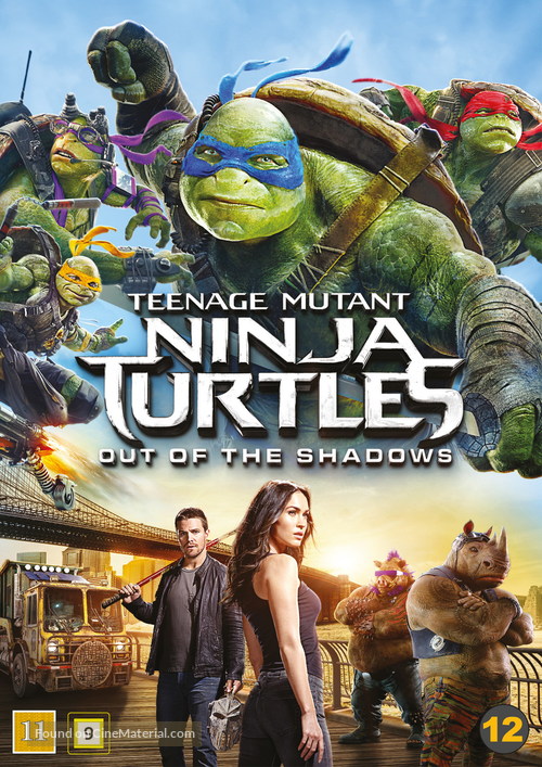 Teenage Mutant Ninja Turtles: Out of the Shadows - Swedish Movie Cover