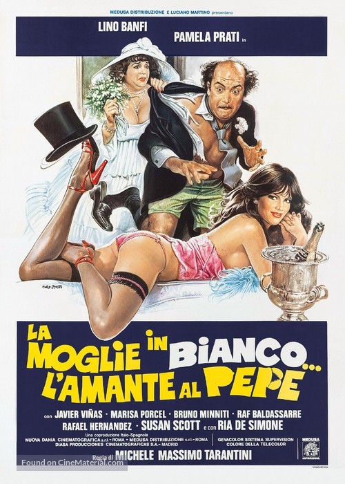 La moglie in bianco... l&#039;amante al pepe - Italian Movie Poster