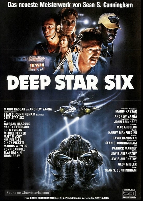 DeepStar Six - German Movie Poster