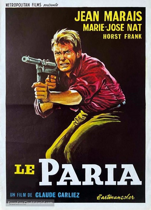 Le paria - Belgian Movie Poster