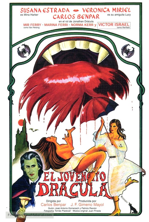 El jovencito Dr&aacute;cula - Spanish Movie Poster