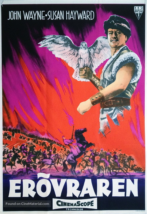 The Conqueror - Swedish Movie Poster