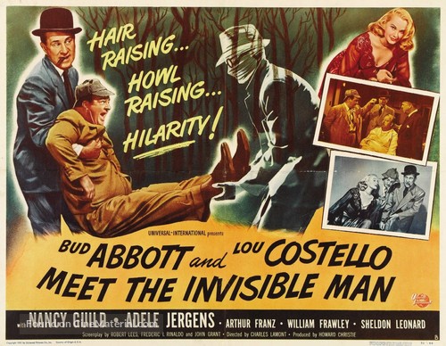 Abbott and Costello Meet the Invisible Man - Movie Poster