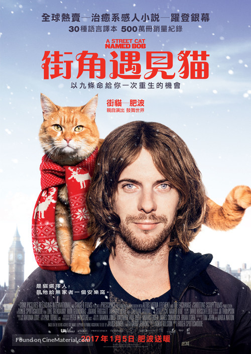 A Street Cat Named Bob - Taiwanese Movie Poster