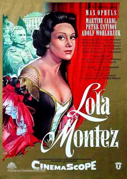 Lola Mont&egrave;s - German Movie Poster