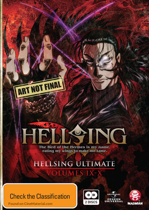&quot;Hellsing Ultimate OVA Series&quot; - Australian DVD movie cover