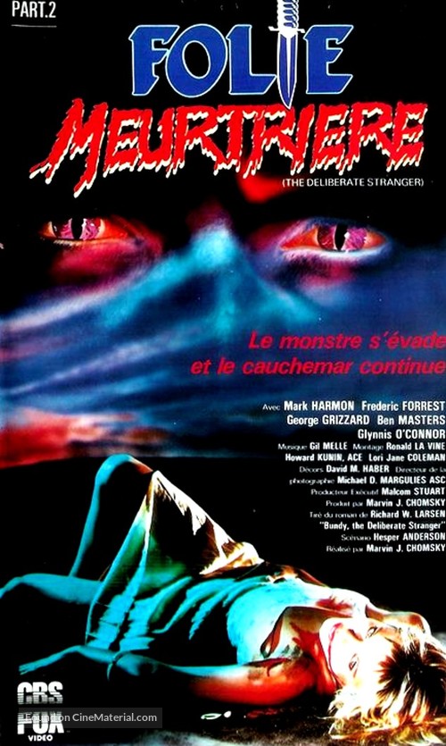 The Deliberate Stranger - French VHS movie cover