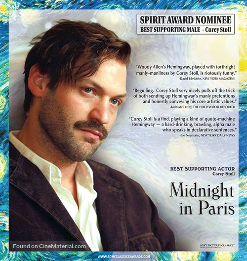 Midnight in Paris - For your consideration movie poster