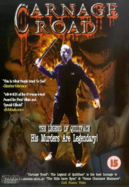 Carnage Road - British DVD movie cover