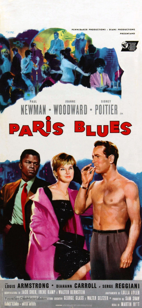 Paris Blues - Italian Movie Poster