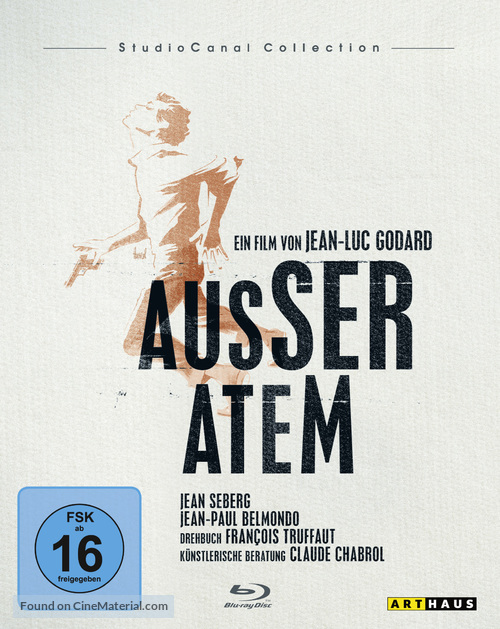 &Agrave; bout de souffle - German Blu-Ray movie cover