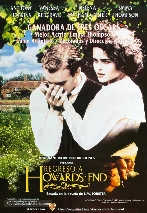 Howards End - Spanish Movie Poster